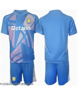Günstige Aston Villa Torwart 3rd trikot Kinder 2024-25 Kurzarm (+ Kurze Hosen)